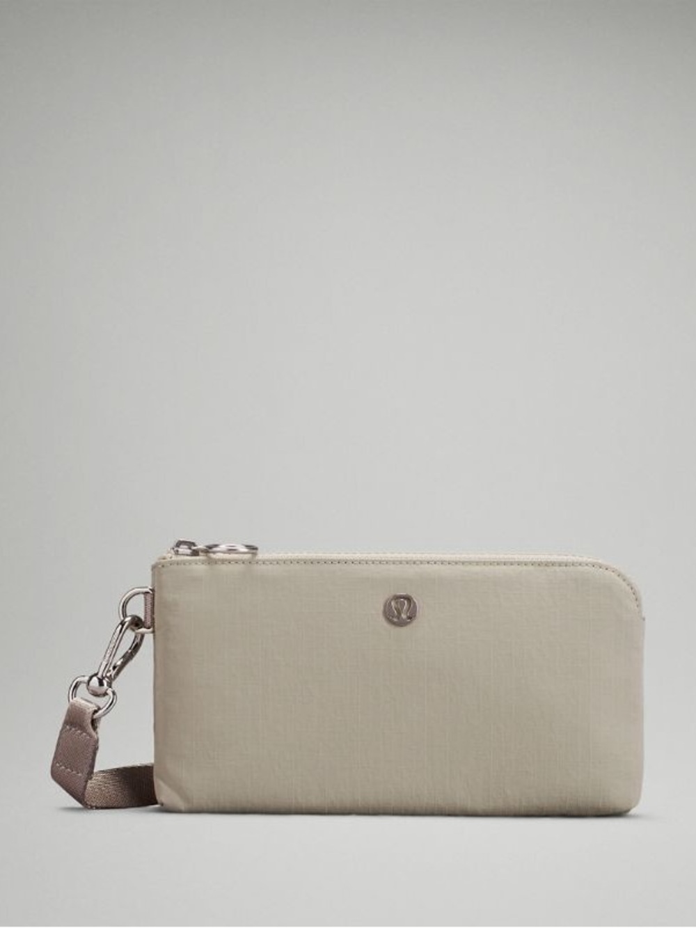 Lululemon Curved Wristlet in a grey colorway